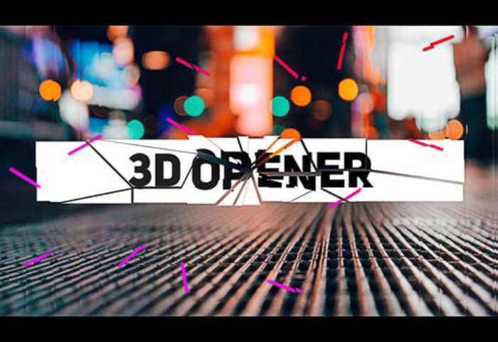 پروژه افترافکت با موزیک وله سه بعدی Stomp 3D Opener