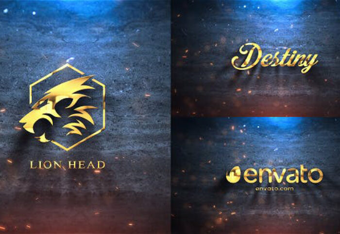 پروژه افترافکت لوگو با موزیک Silver Gold Logo Reveal