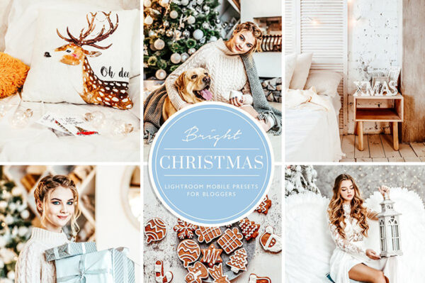 پریست لایت روم تم زمستانی و کریسمس Christmas Blogger Lightroom presets