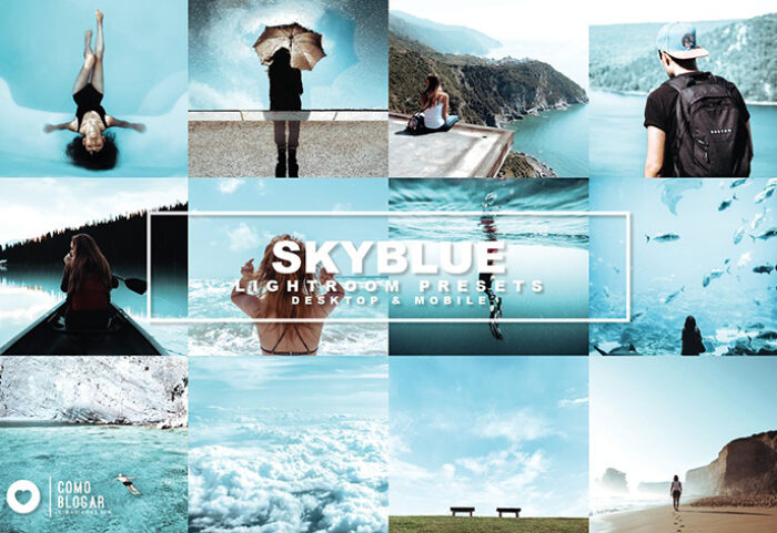 پریست لایت روم دسکتاپ و موبایل تم آسمان آبی SkyBlue