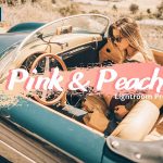 پریست لایت روم دسکتاپ و موبایل تم صورتی Pink and Peach Lightroom Presets