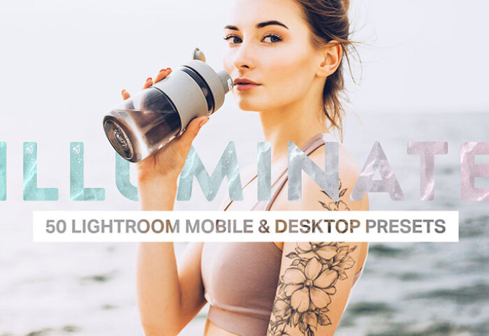پریست لایت روم دسکتاپ و موبایل و لوت رنگی Illuminate Lightroom Presets LUTs
