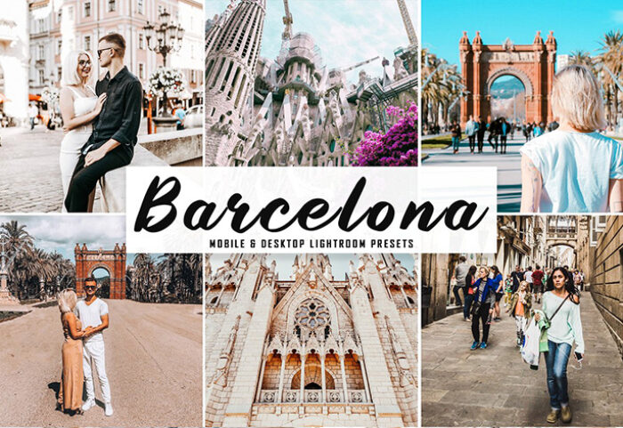 پریست لایت روم دسکتاپ و موبایل و کمرا راو Barcelona Mobile Desktop Lightroom