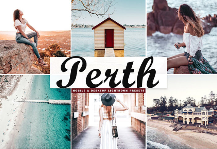 پریست لایت روم دسکتاپ و موبایل و کمرا راو Perth Pro Lightroom Presets