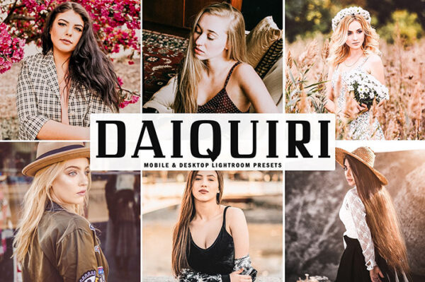 پریست لایت روم و Camera Raw و اکشن Daiquiri Mobile Desktop Lightroom Presets