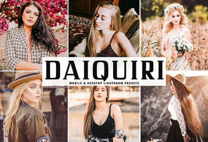 پریست لایت روم و Camera Raw و اکشن Daiquiri Mobile Desktop Lightroom Presets