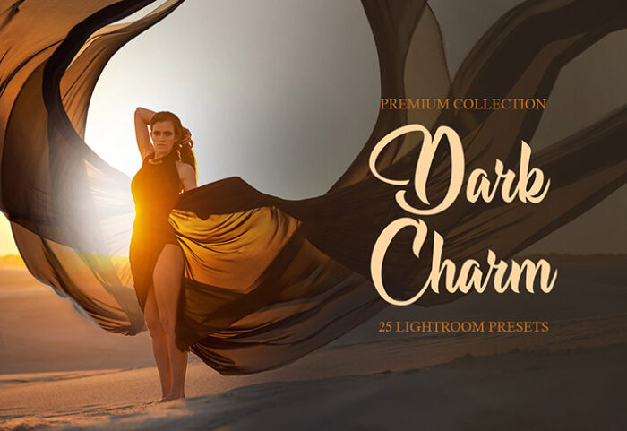 پریست لایت روم و براش لایت روم : Dark Charm Presets for Lightroom