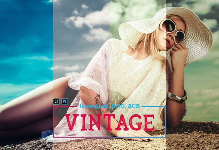 پریست لایت روم و کمرا راو برای فشن و اسپرت Vintage Mobile LR and ACR Presets