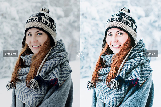 پریست لایت روم و کمرا راو تم رنگی زمستان Let It Snow Lightroom Presets پریست لایت روم و کمرا راو تم رنگی زمستان Let It Snow Lightroom Presets