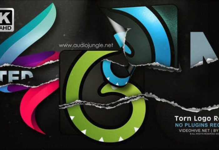 دانلود پروژه افترافکت لوگو با افکت کاغذ پاره Torn Logo Reveal