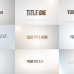پروژه آماده پریمیر 14 تایتل فیلم Quick Title Sting Pack Clean Bright