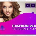 پروژه آماده پریمیر با موزیک تیتراژ و وله فشن و اسپرت Fashion Waves Typography Opener