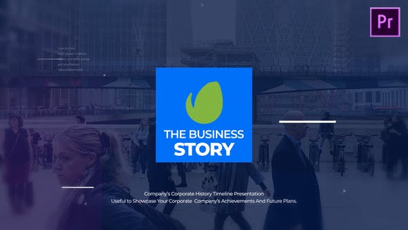 پروژه آماده پریمیر با موزیک معرفی سابقه شرکت The Business Story MOGRT پروژه آماده پریمیر با موزیک معرفی سابقه شرکت The Business Story MOGRT