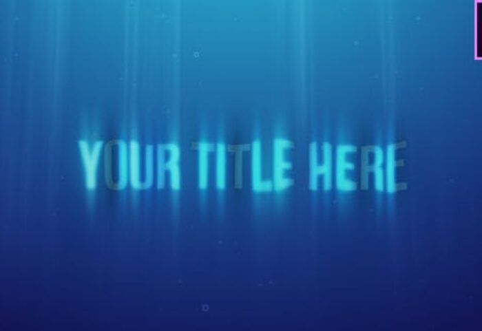 پروژه آماده پریمیر تایتل با افکت زیر آب Underwater Title Reveal