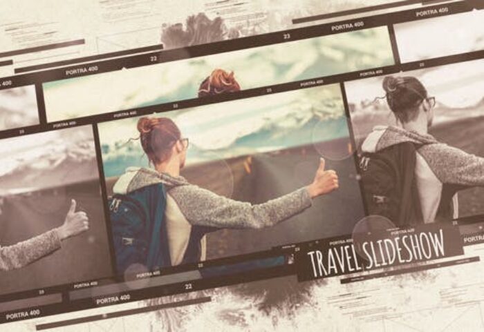 پروژه افترافکت با موزیک اسلایدشو مسافرت Travel Slideshow