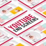 پروژه افترافکت با موزیک سکانس انتهایی تبلیغات یوتیوپ YouTube End Screens