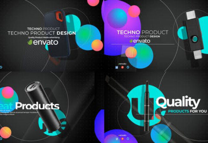 پروژه افترافکت با موزیک معرفی محصول Technologic Product Promo