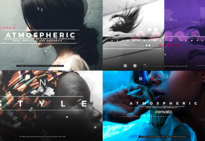 پروژه افترافکت با موزیک وله پارازیت Atmospheric Opener