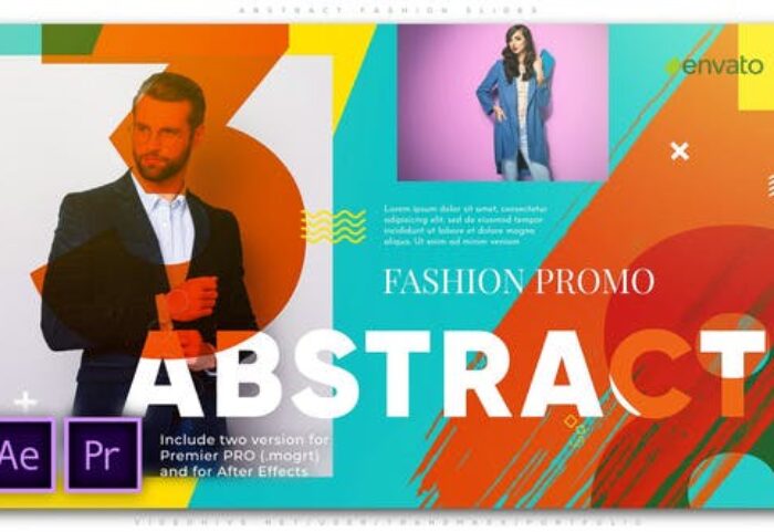 پروژه پریمیر با موزیک اسلایدشو اسپرت شاد Abstract Fashion Slides