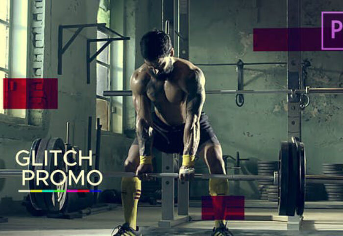 پروژه پریمیر با موزیک تیتراژ اسپرت با افکت نویز Sport Glitch Promo