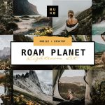 پریست لایت روم دسکتاپ و موبایل تم تیره Roam Planet Lightroom Bundle