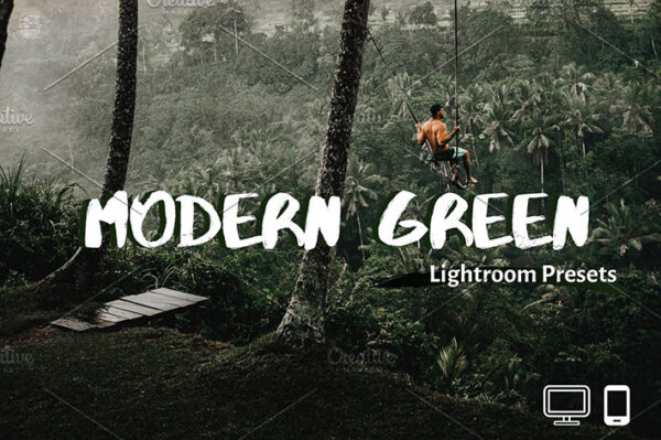 پریست لایت روم دسکتاپ و موبایل تم سبز Green Lightroom Presets XMPDNG