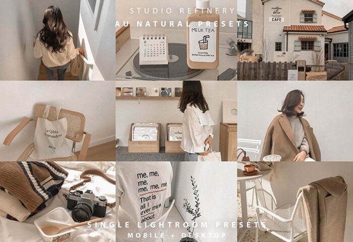 پریست لایت روم دسکتاپ و موبایل تم طبیعت پاک Natural Clean Lightroom Presets