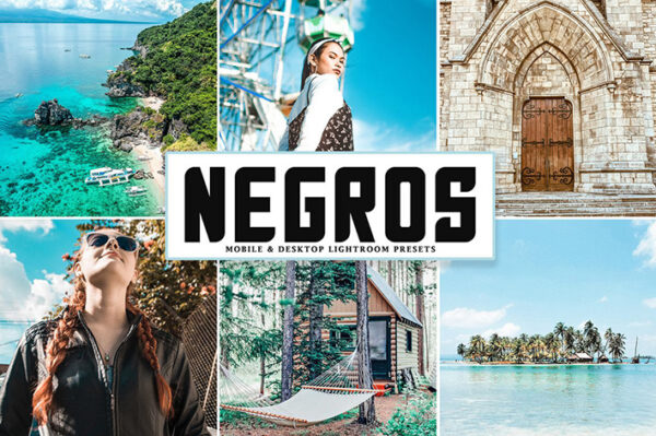 پریست لایت روم و Camera Raw و اکشن Negros Mobile Desktop Lightroom Presets