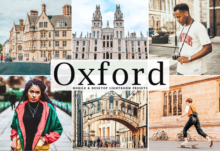 پریست لایت روم و Camera Raw و اکشن تم اکسفورد Oxford Lightroom Presets Pack