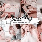 پریست لایت روم و پریست کمرا راو تم صورتی SWEET PINK LIGHTROOM PRESETS