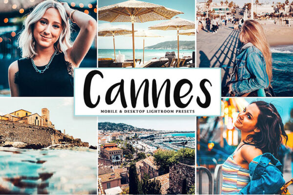 پریست لایت روم و پریست کمرا راو تم فرانسه Cannes Lightroom Presets Pack