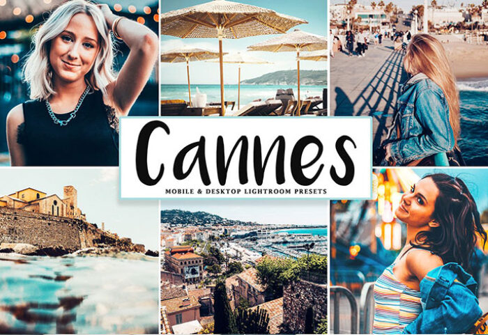 پریست لایت روم و پریست کمرا راو تم فرانسه Cannes Lightroom Presets Pack