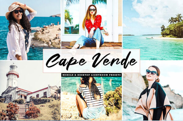 پریست لایت روم و پریست کمرا راو تم کیپ ورد آفریقا Cape Verde Lightroom Presets Pack