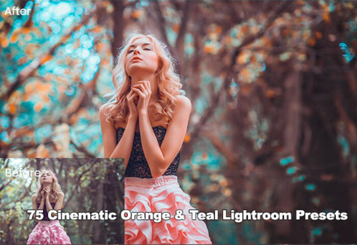 دانلود 75 پریست لایت روم تم سینمایی Cinematic Orange And Teal Lightroom Presets