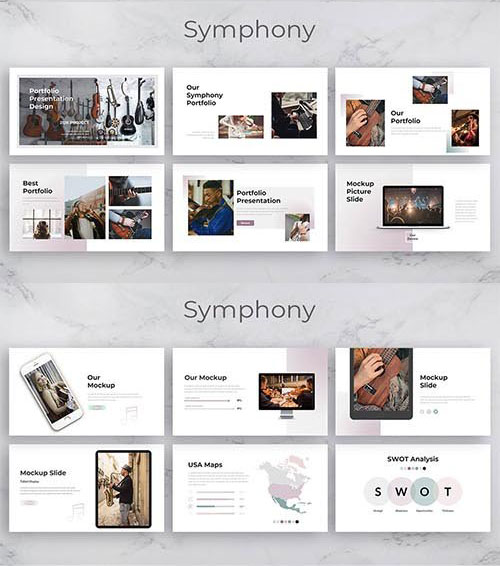 قالب پاورپوینت حرفه ای تم موزیک Symphony Creative Business PowerPoint Template قالب پاورپوینت حرفه ای تم موزیک Symphony Creative Business PowerPoint Template