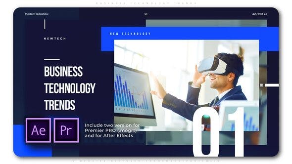 پروژه آماده پریمیر با موزیک معرفی شرکت و محصولات Business Technology Trends پروژه آماده پریمیر با موزیک معرفی شرکت و محصولات Business Technology Trends