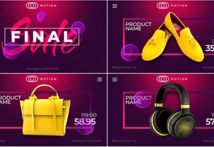 پروژه افترافکت با موزیک تبلیغات فروشگاهی Final SALE Online Market