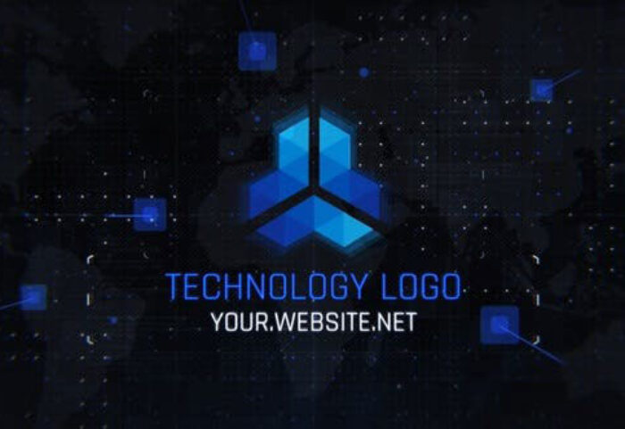 پروژه افترافکت لوگو با موزیک افکت تکنولوژی مدرن Technology Logo
