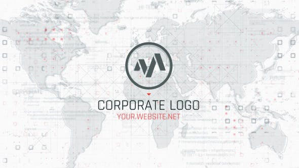 پروژه افترافکت لوگو با موزیک افکت نقشه جهان Corporate Map Logo پروژه افترافکت لوگو با موزیک افکت نقشه جهان Corporate Map Logo