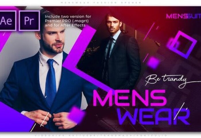 پروژه پریمیر اسلایدشو فشن اسپرت مردانه Menswear Fashion Opener