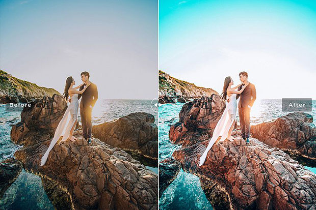 پریست لایت روم دسکتاپ و موبایل تم آبی روشن Aquamarine Mobile And Desktop Lightroom Presets پریست لایت روم دسکتاپ و موبایل تم آبی روشن Aquamarine Mobile And Desktop Lightroom Presets