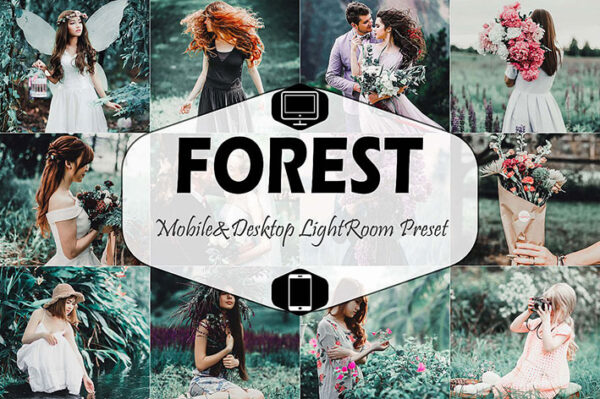 پریست لایت روم دسکتاپ و موبایل تم جنگل Forest Mobile And Desktop Lightroom Presets