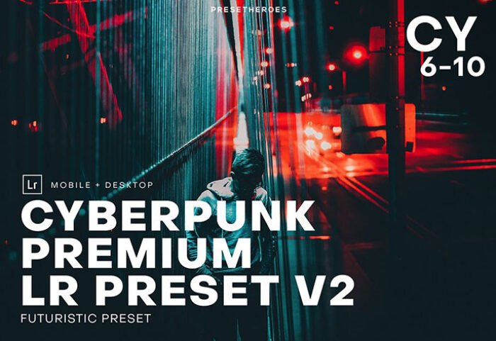 پریست لایت روم دسکتاپ و موبایل تم سینمایی Cyberpunk Futuristic Lightroom 2