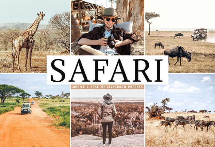 پریست لایت روم دسکتاپ و موبایل تم طبیعت آفریقا Safari Mobile And Desktop Lightroom Presets