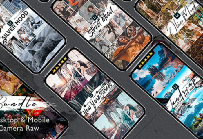 پریست لایت روم دسکتاپ و موبایل و camera raw بنام Bundle 82 Presets Lightroom Desktop And Mobile