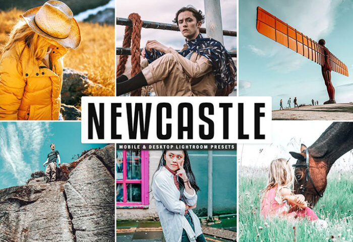پریست لایت روم و Camera Raw و اکشن تم بندر نیوکاسل انگلیس Newcastle Mobile And Desktop Lightroom Presets