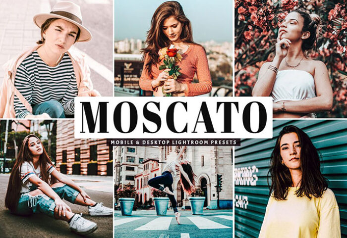 پریست لایت روم و Camera Raw و اکشن تم مسکاتو Moscato Mobile And Desktop Lightroom Presets