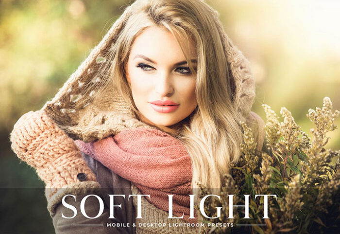 پریست لایت روم و Camera Raw و اکشن تم نور نرم Soft Light Mobile Desktop Lightroom Presets