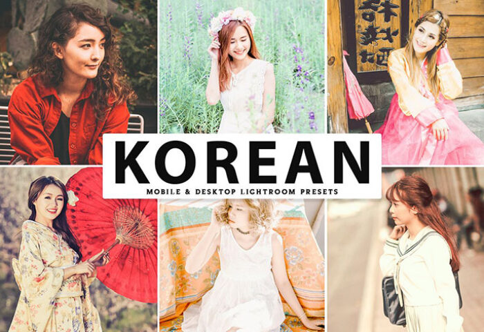 پریست لایت روم و Camera Raw و اکشن تم کره Korean Mobile And Desktop Lightroom Presets
