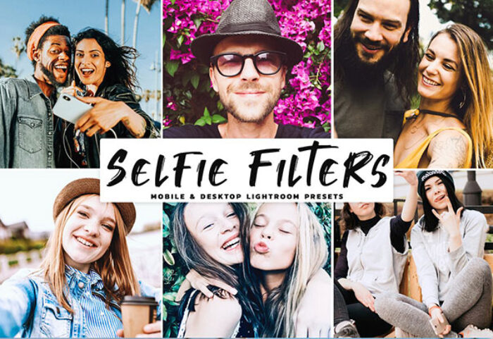 پریست لایت روم و پریست کمرا راو تم عکس سلفی Selfie Filters Lightroom Presets